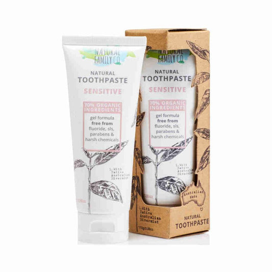 Natural Family Co Sensitive Naturalna pasta do zębów wrażliwych bez fluoru 110 g